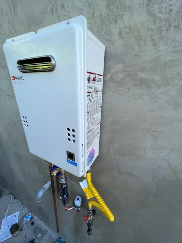 Tankless water heater installation for Bent Tree West homes